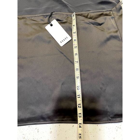 Ro&De Chocolate Brown Satin halter Top Sexy  NWT Womens Size Small - Picture 5 of 6